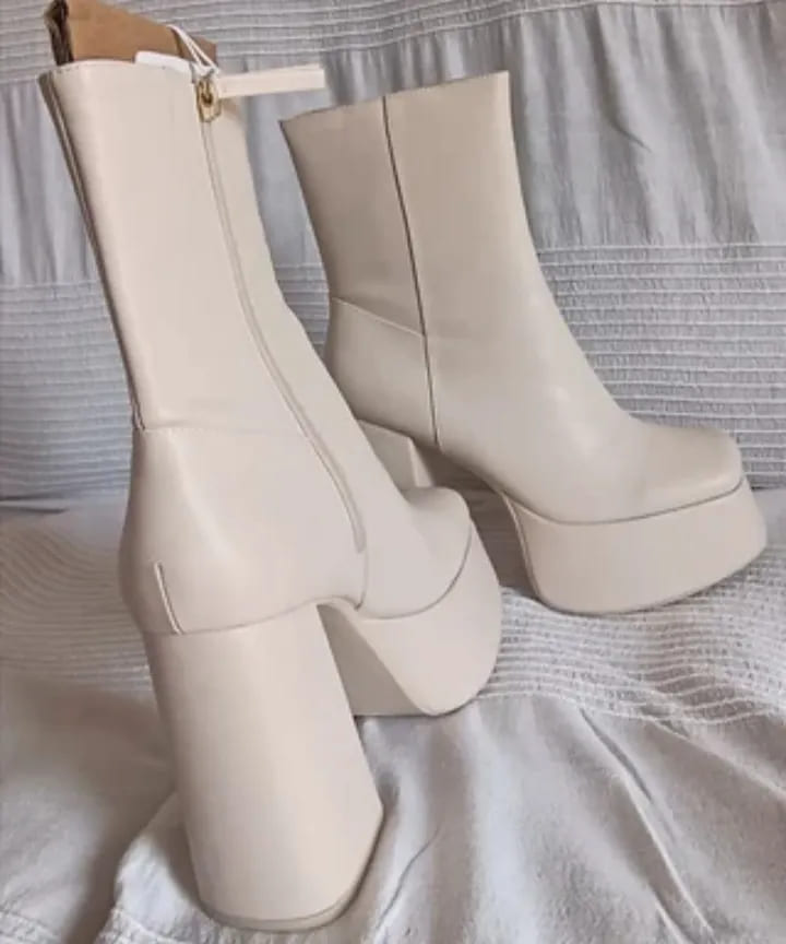 bottes-bershka-beige-39-ras-jebel