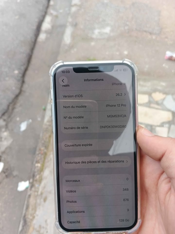 iphone-12-pro-128go-occasion-manouba-ecran-infos