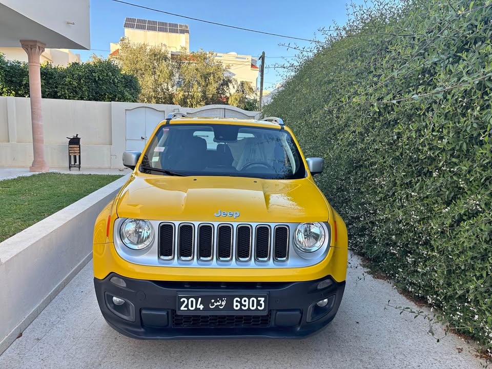 jeep-renegade-limited-2018-jaune-face-avant-tunisie