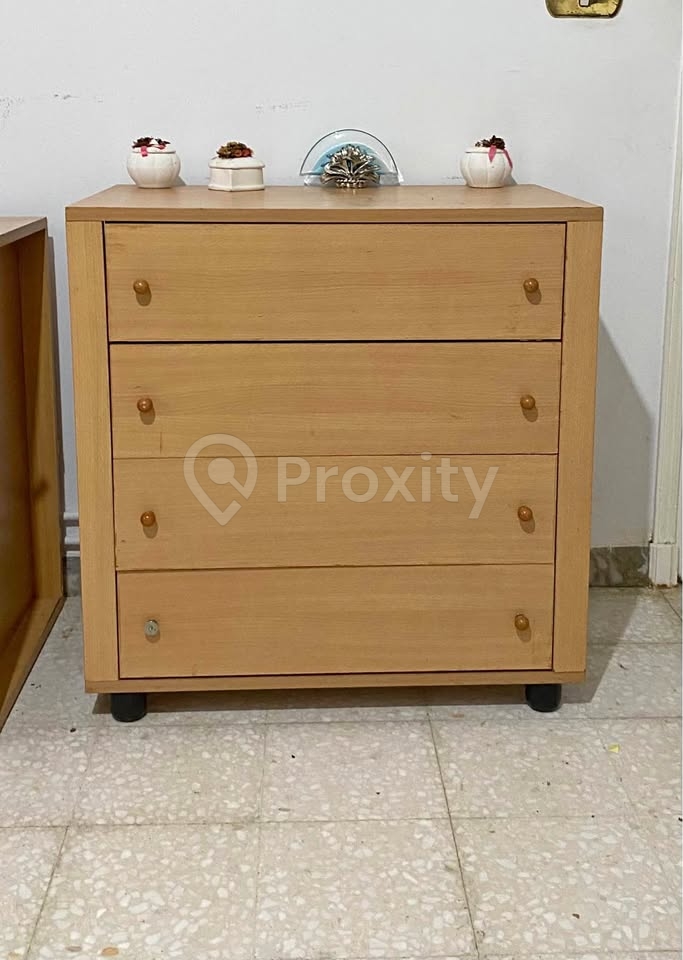 commode-bois-clair-4-tiroirs-menzah6