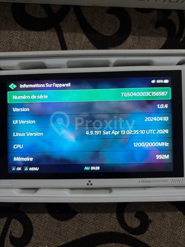 Actualia TRIMUI Smart PRO Console De Jeu Portable De 12,96 Cm Avec Carte SD Intégrée 128 Go Et Plus De 12700 Jeux, Système Linux A133P, Prend En