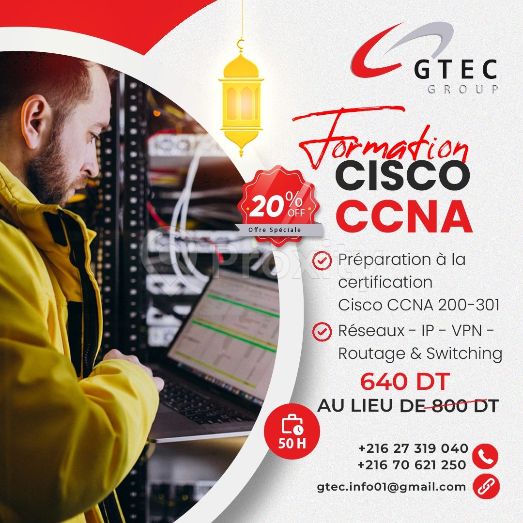 Devenez Administrateur CISCO CCNA certifié