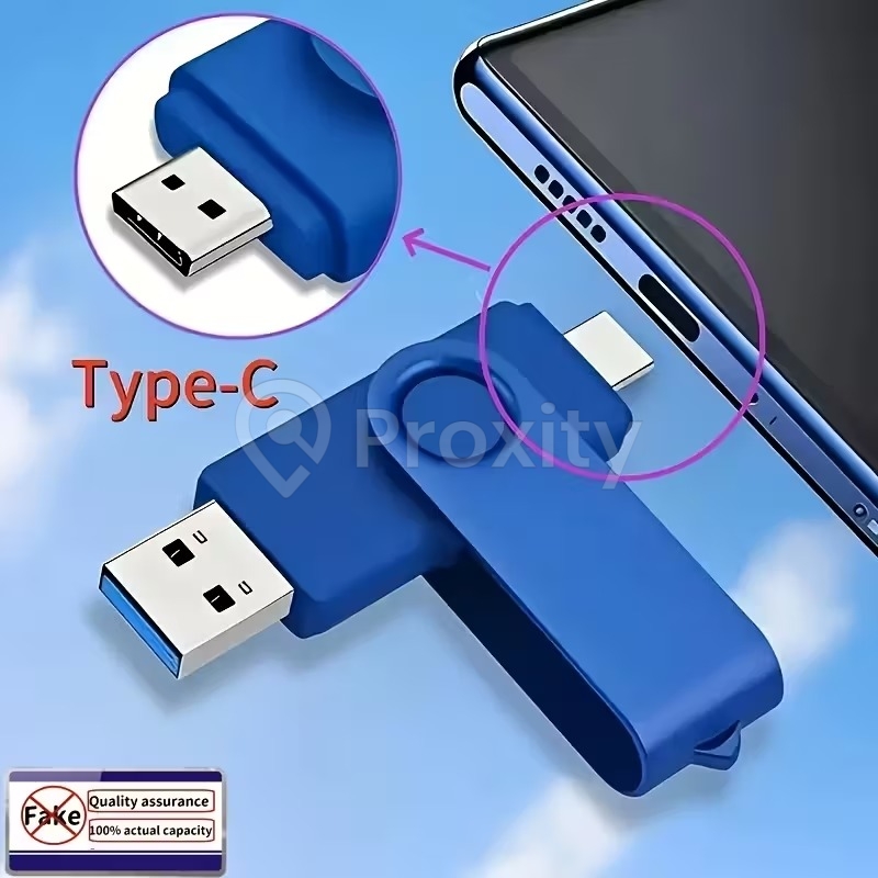 Clé USB 2-en-1 Haute Vitesse avec Type-C & USB 116GO