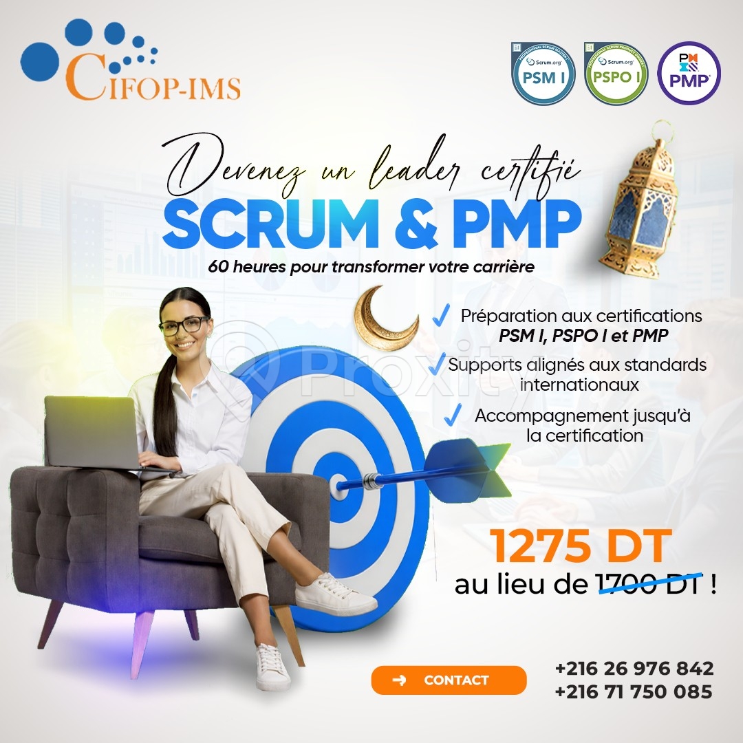 𝐀𝐠𝐢𝐥𝐞 𝐒𝐜𝐫𝐮𝐦 & 𝐏𝐌𝐏® – 𝐎𝐅𝐅𝐑𝐄 𝐒𝐏𝐄́𝐂𝐈𝐀𝐋𝐄 -𝟐𝟓% !