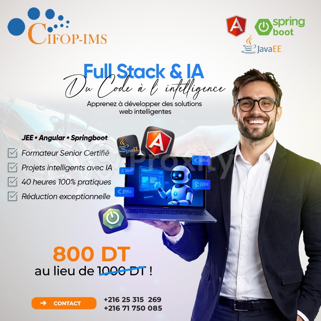 Formation complète : SPRING BOOT & ANGULAR + AI | Proxity.tn - PETITES ...