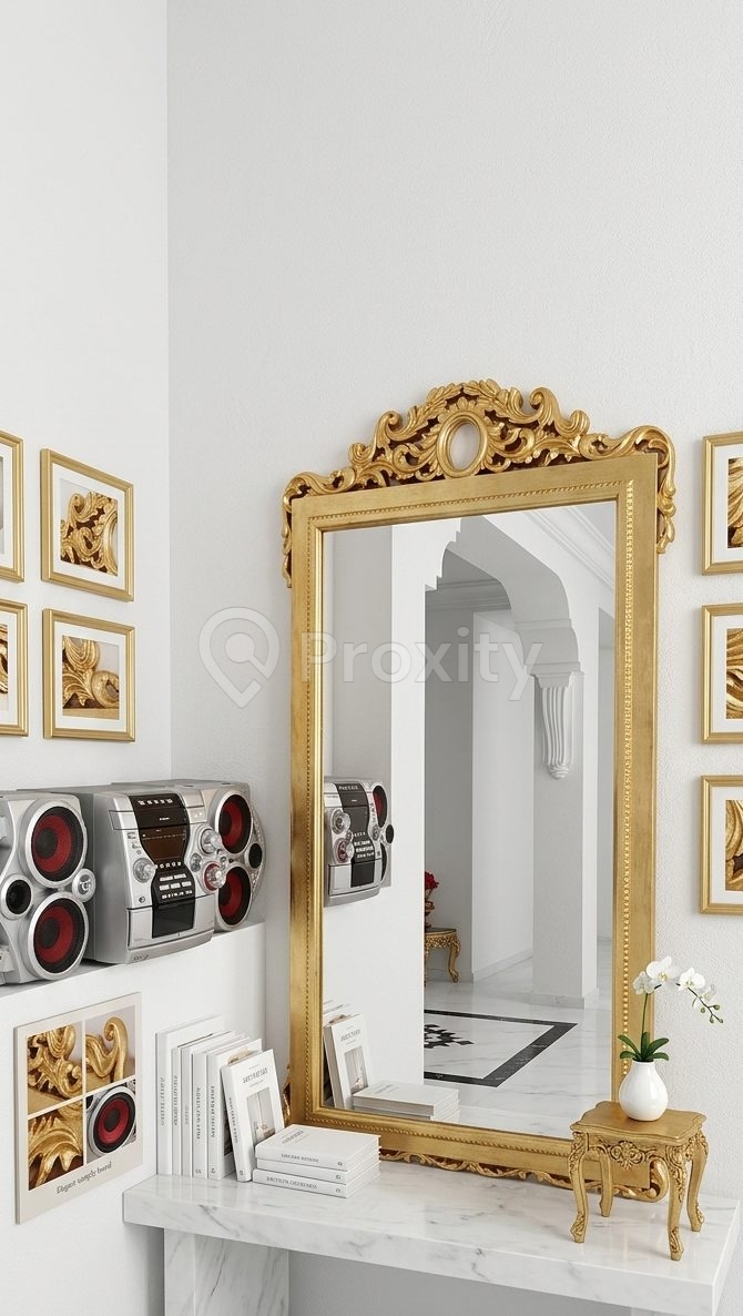 ✨ Grand Miroir Royal Doré (1,90m) – Édition Limitée ✨
