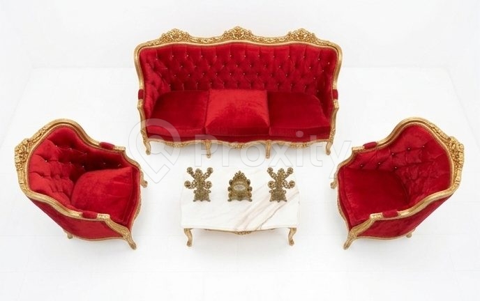 ✨Salon Louis XV – Rouge Bordeaux & Or ✨