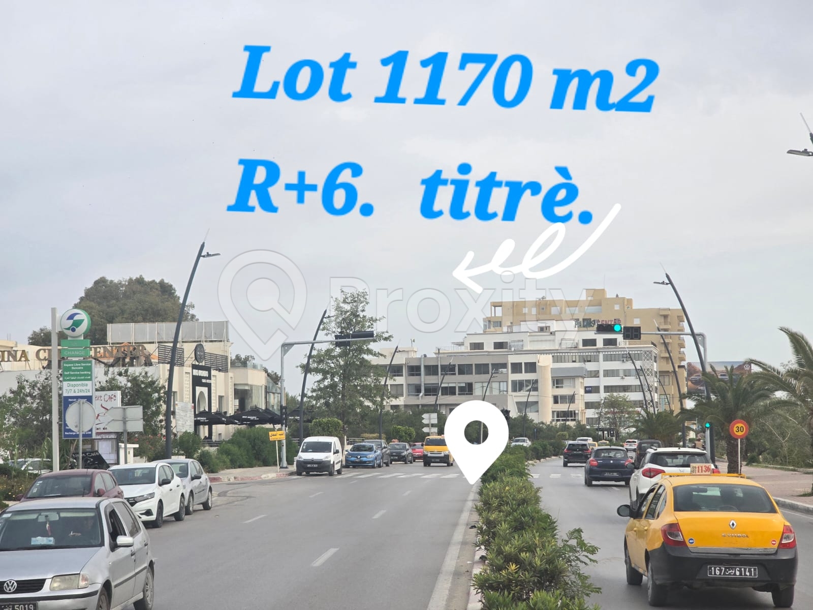 Opportunité immobilière : Terrain R+6 sur la Route Touristique – Sousse, avec vue mer