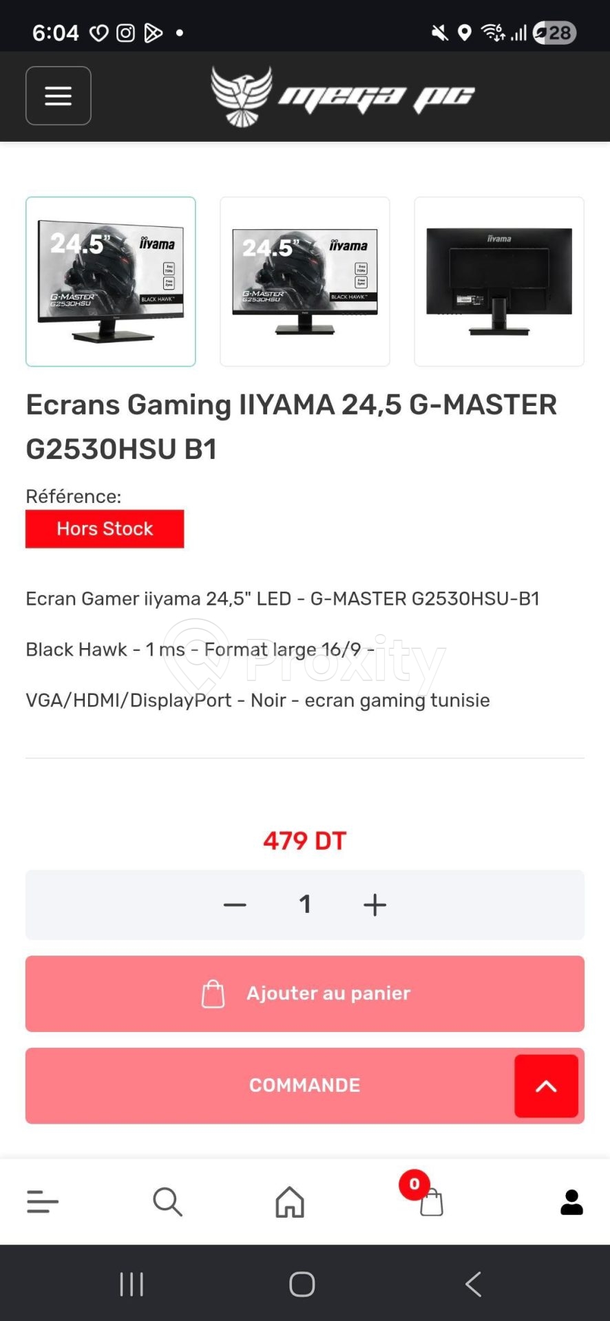 Vente Ecran Gaming En Bon Etat