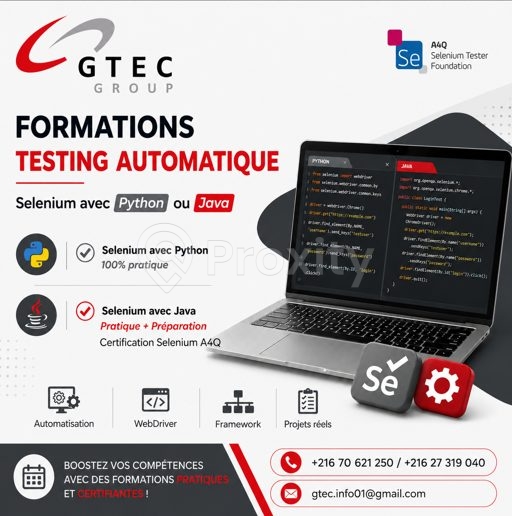 Formation Test Automatique – Selenium avec Python ou Java !