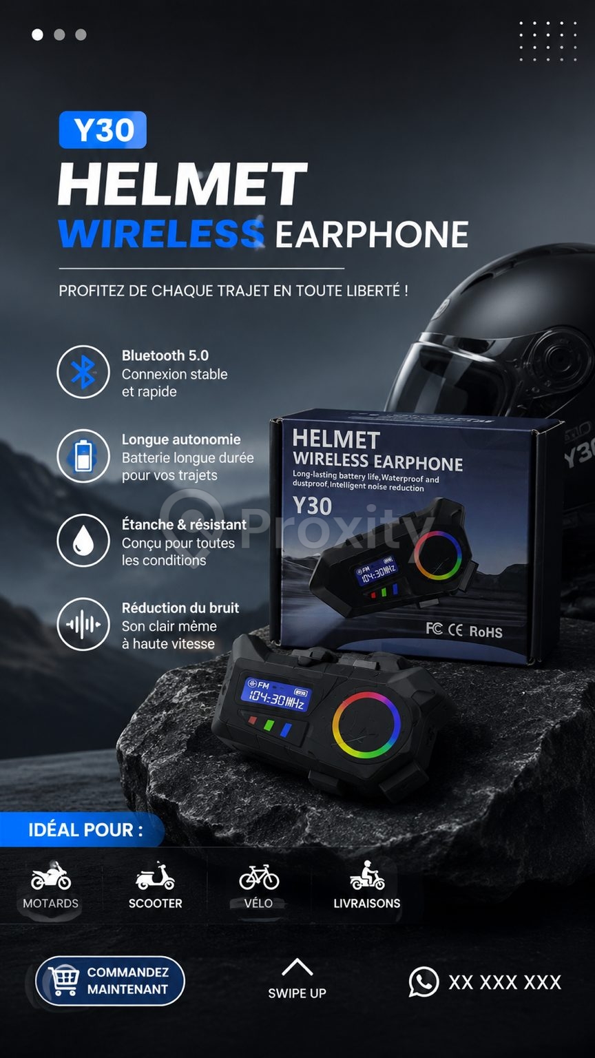 Kit Bluetooth casque moto