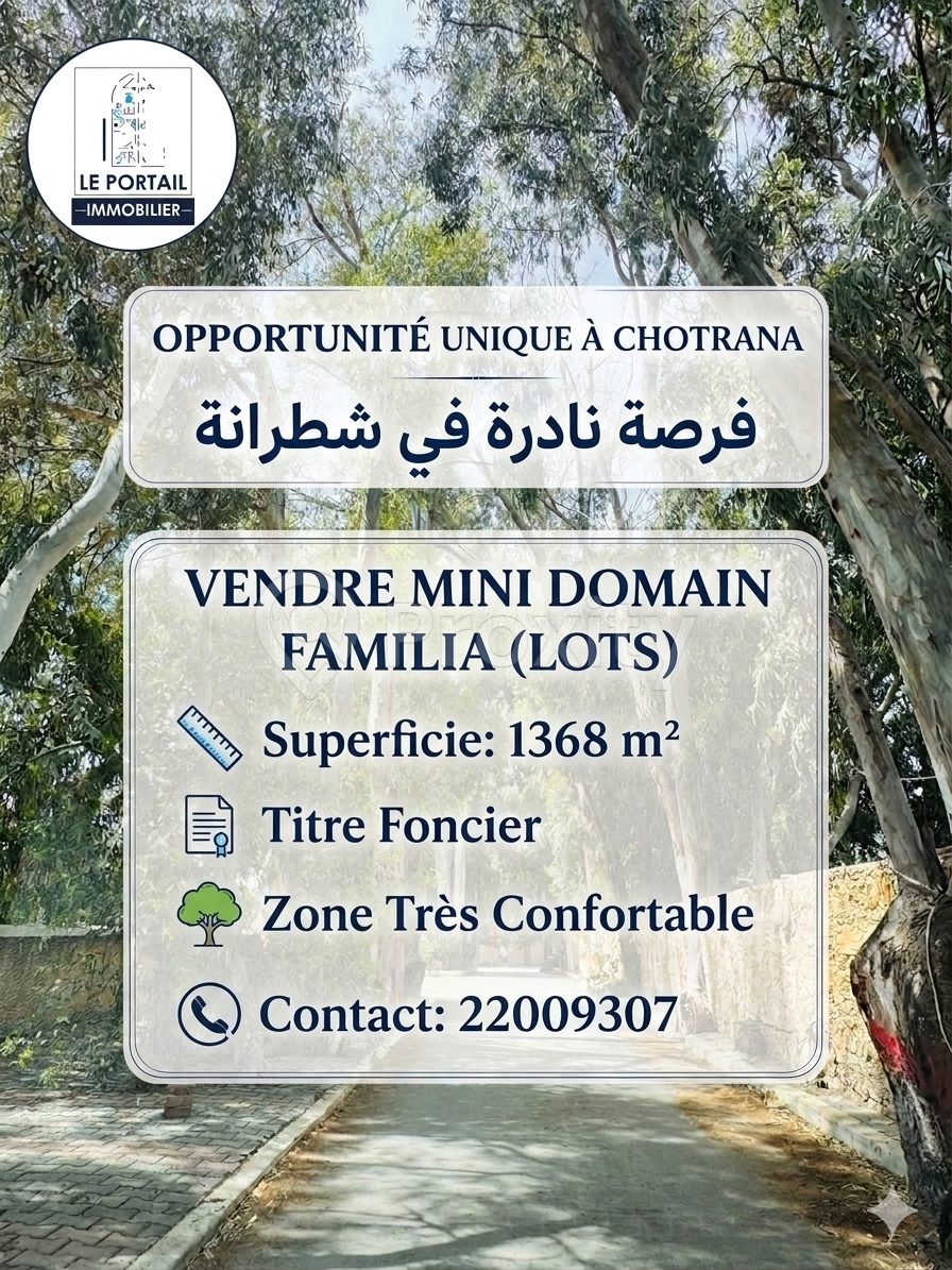 terrain d'exception a vendre