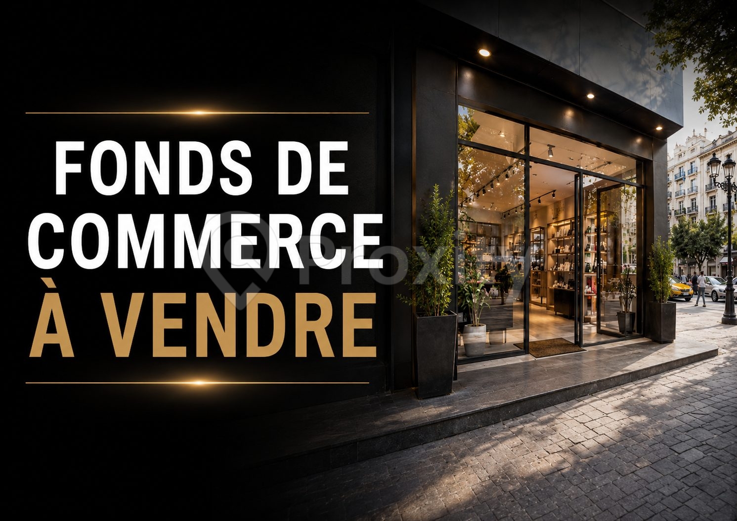 Fonds de commerce à vendre à Riadh El Andalous – 54 m² sur artère principale