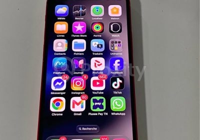 iPhone 13 mini 128 Go rouge avec Face ID actif à vendre à Oued Ellil