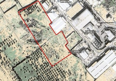 Vue satellite des terrains industriels de 7 000 et 35 000 m² à Sidi Abdelhamid, Sousse