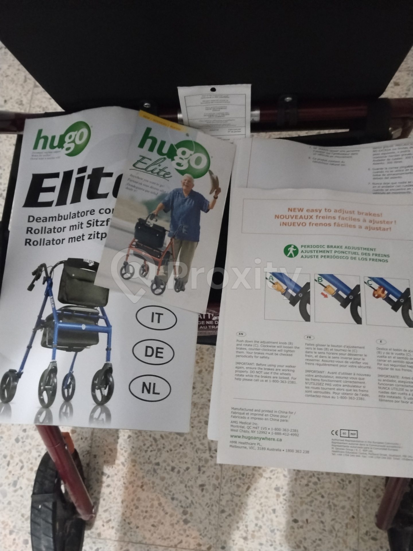 Ambulateur Hugo élite à 4 roues
