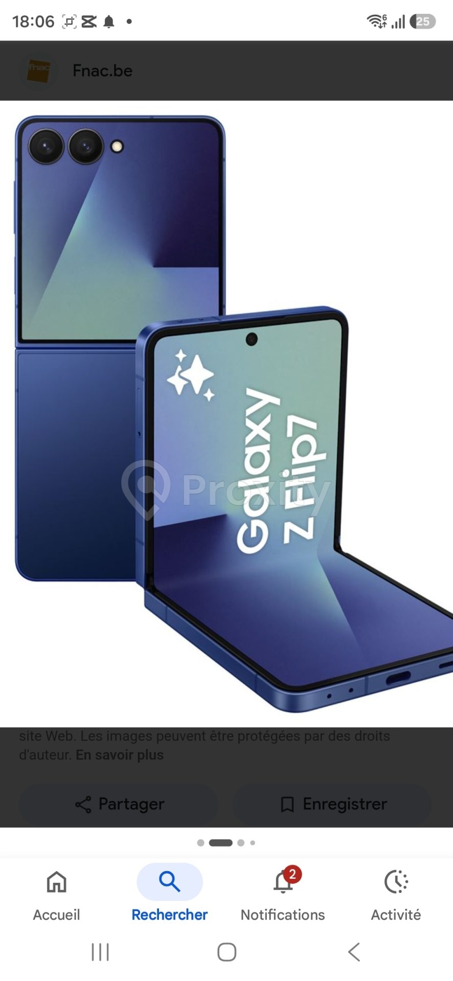 Samsung Galaxy Z flip 7 256 gb Bleue shadow