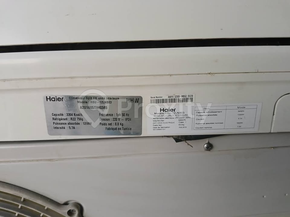 Climatiseur Haier 12 000 BTU froid à Tunis