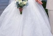 Robe de mariée princesse en dentelle à vendre à Aïn Zaghouan Nord – Vêtements – photo 4