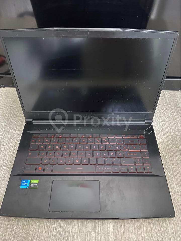 PC portable MSI Gaming i5 RTX 3050 Ti avec problème carte mère à El Mourouj – 500 DT