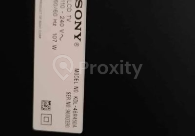 Étiquette arrière du téléviseur Sony Bravia 46 pouces d’occasion