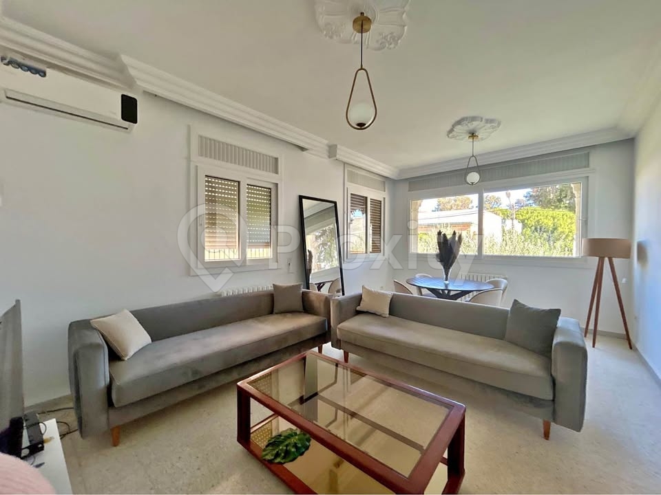 Appartement S+2 meublé à louer à Cité Essada – La Marsa – 2 000 DT/mois