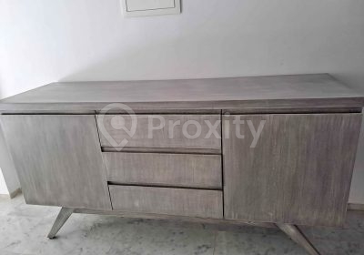 Bahut gris d’occasion 170 cm à vendre à La Soukra
